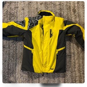 Spyder Kids Yellow and Gray Puffer Jacket